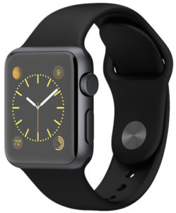 Apple Watch Sport 38mm Space Gray with Black Sport Band (MJ2X2)