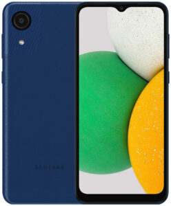 Купить смартфон Samsung Galaxy A03 Core 2/32Gb синий