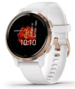 Купить умные часы Garmin Venu 2S (розовое золото/белый)