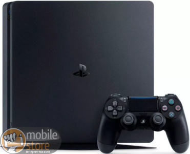 Купить консоль Sony PlayStation 4 Slim 500Gb и 2 геймпада